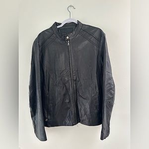 Kenneth Cole, New York - Black Gunuine leather Jacket.